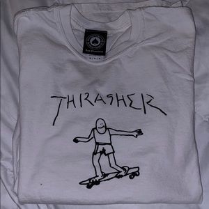 thrasher white shirt